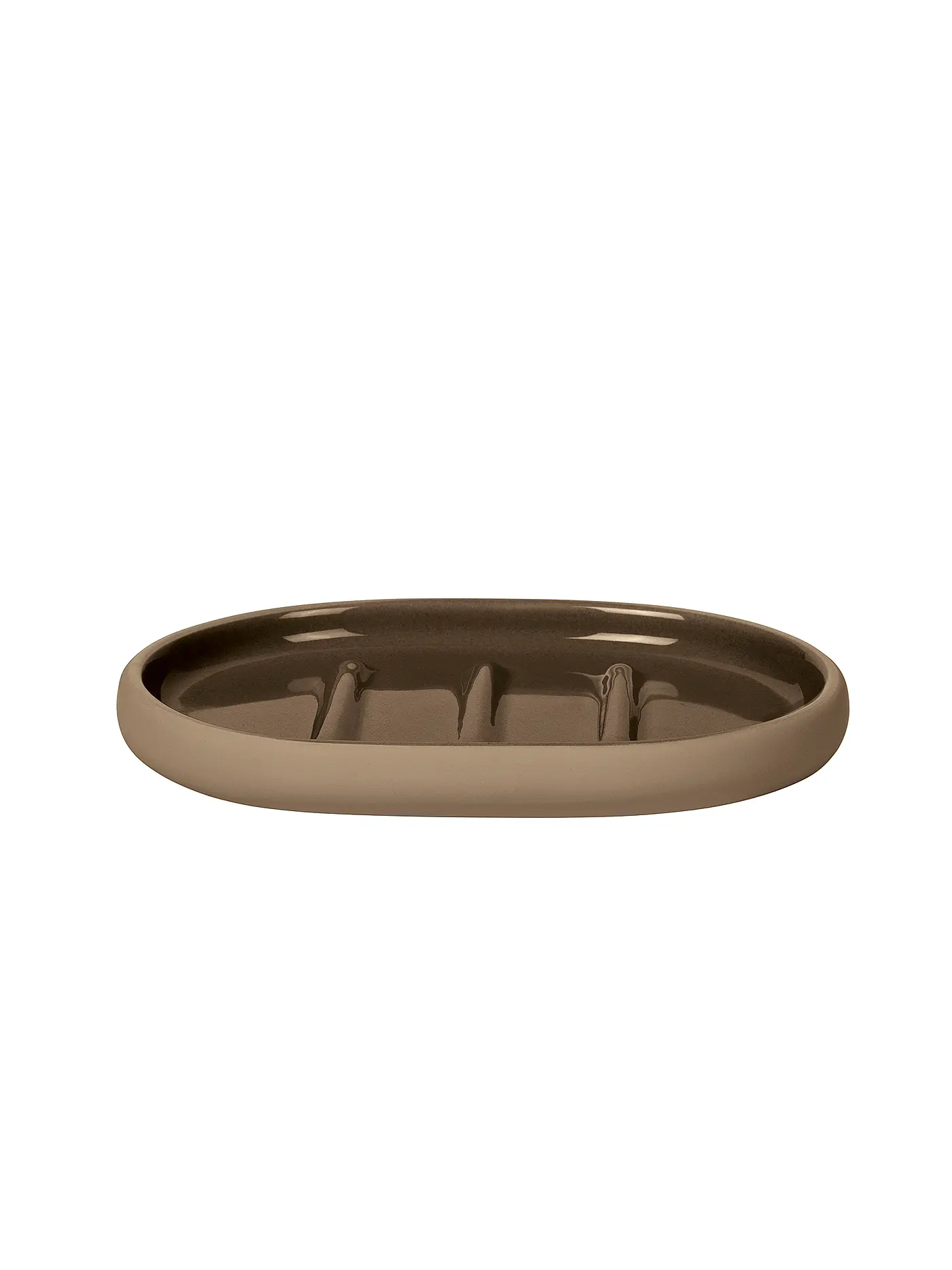 BLOMUS | Seifenschale SONO 1,8x13x10cm White | hellbraun